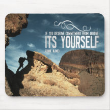 Self Commitment Inspirational Mouse Pad