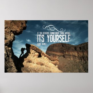 Self Commitment Inspirational Poster Print