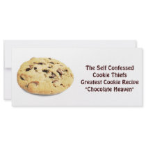 Self Confessed Cookie Thief! - Recipe Card rack cards
