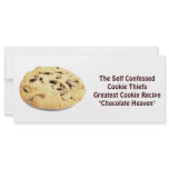 Self Confessed Cookie Thief! - Recipe Card rack cards