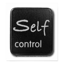 Self Control Button Print posters
