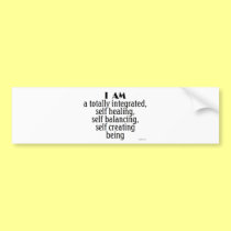 Self Creating Being bumper stickers