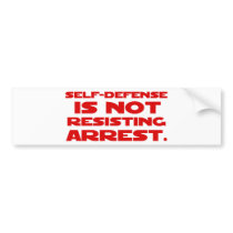 Self-Defense1 Bumper Stickers