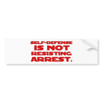 Self-Defense6 Bumper Stickers