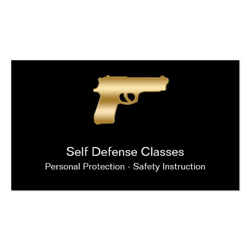 Self Defense Business Cards (front side)