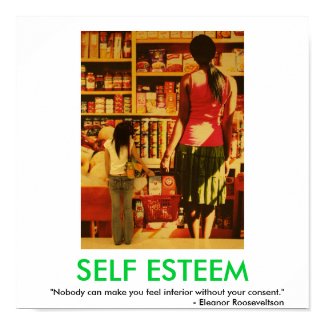 SELF ESTEEM motvational poster print