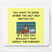 self help joke mouse pad