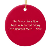 Self Love Affirmantion Modern Haiku ornaments