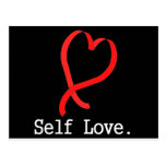 Self Love Black Post Card