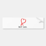 Self Love White Bumper Stickers