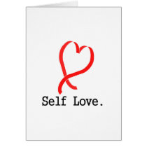 Self Love White cards