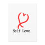 Self Love White Postcard