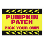 Self Pick Pumpkins yard signs