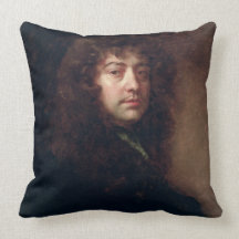 Self Portrait, 1665-70 (oil on canvas) Throw Pillows