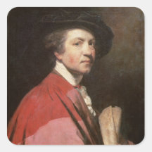 Self Portrait, 1775 Square Stickers