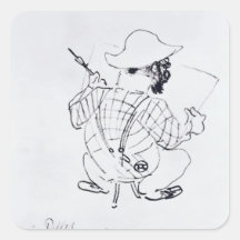 Self Portrait, 1896 Square Stickers