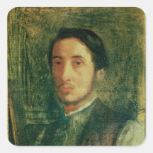 Self Portrait as a Young Man Square Sticker