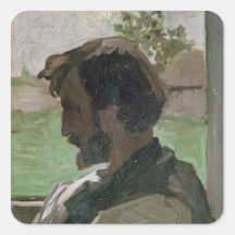 Self Portrait at Saint-Saveur, 1868 Sticker