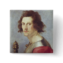 Self Portrait Pinback Button