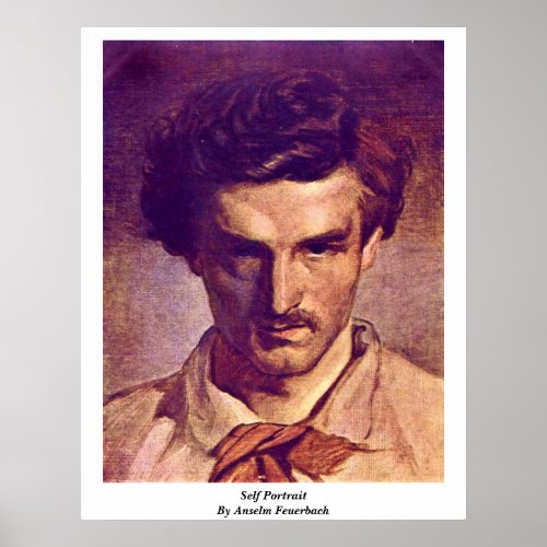 Self Portrait By Anselm Feuerbach Print