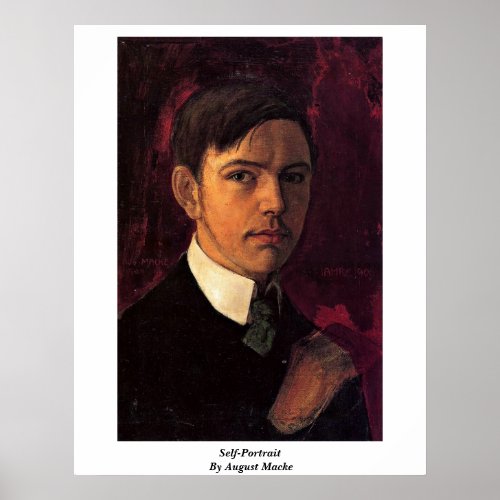 Self-Portrait By August Macke Posters