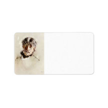 Self-Portrait by Berthe Morisot Address Label