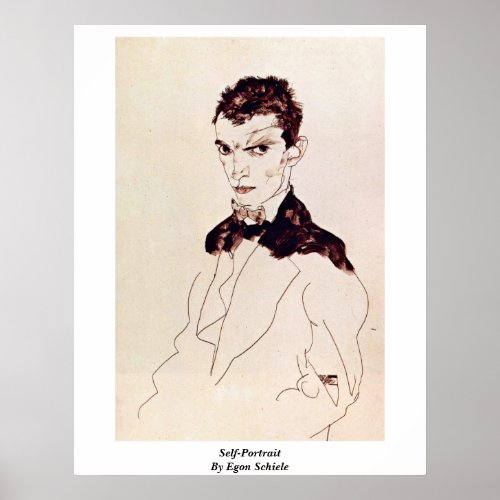 Self-Portrait By Egon Schiele Poster