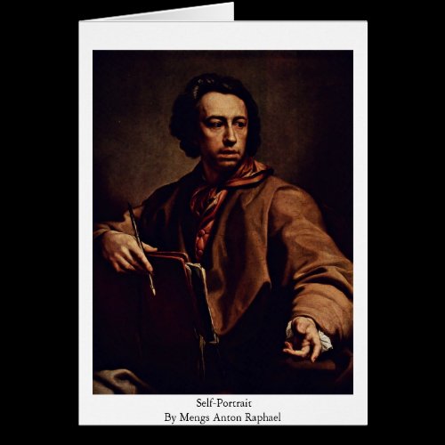 Self-Portrait By Mengs Anton Raphael Greeting Cards