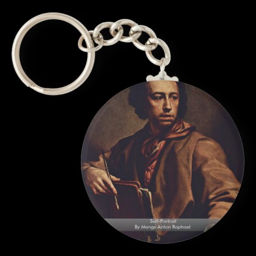 Self-Portrait By Mengs Anton Raphael Key Chain