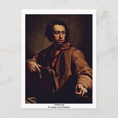 Self-Portrait By Mengs Anton Raphael Post Card