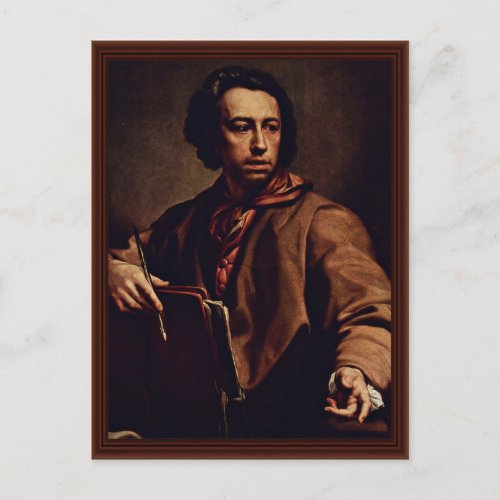 Self-Portrait By Mengs Anton Raphael Post Card