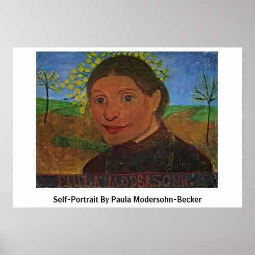 Self-Portrait By Paula Modersohn-Becker Posters