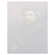 Self-Portrait,  By Rembrandt (Best Quality) Letterhead Template