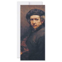 Self-Portrait,  By Rembrandt (Best Quality) Full Color Rack Card