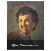 Self-Portrait By Rembrandt Harmensz. Van Rijn Custom Flyer