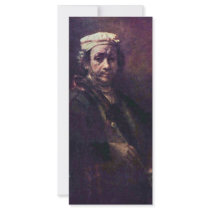Self-Portrait By Rembrandt Harmensz. Van Rijn Personalized Rack Card