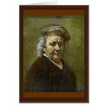 Self-Portrait  By Rembrandt Van Rijn Greeting Cards