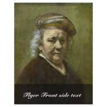 Self-Portrait  By Rembrandt Van Rijn Flyer