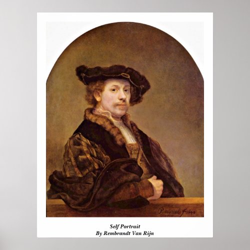 Self Portrait By Rembrandt Van Rijn Posters