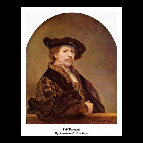 Self Portrait By Rembrandt Van Rijn Posters
