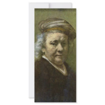 Self-Portrait  By Rembrandt Van Rijn Customized Rack Card