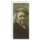 Self-Portrait  By Rembrandt Van Rijn Customized Rack Card