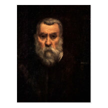 Self Portrait by Tintoretto Postcard