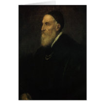 Self Portrait by Titian Greeting Cards