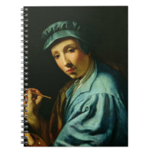 Self Portrait, c.1555 (oil on panel) Spiral Notebooks