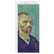Self-Portrait Dedicated To Paul Gauguin)  By Vince Personalized Rack Card
