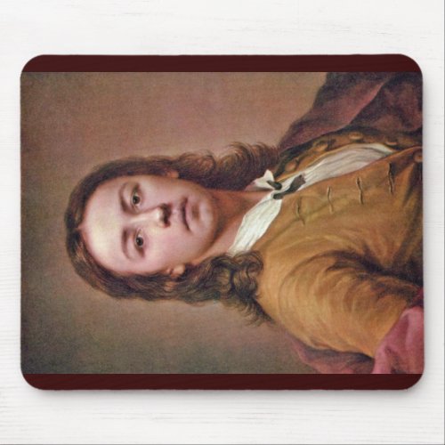 Self-Portrait In A Red Coat By Mengs Anton Raphael Mousepad