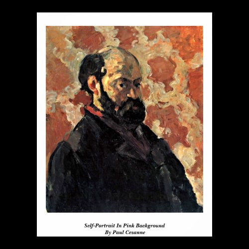 Self-Portrait In Pink Background By Paul Cezanne Print