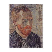 Self-Portrait, Japanese Print, Vincent van Gogh Postcard