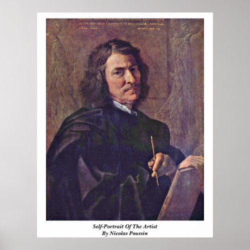 Self-Portrait Of The Artist By Nicolas Poussin Poster